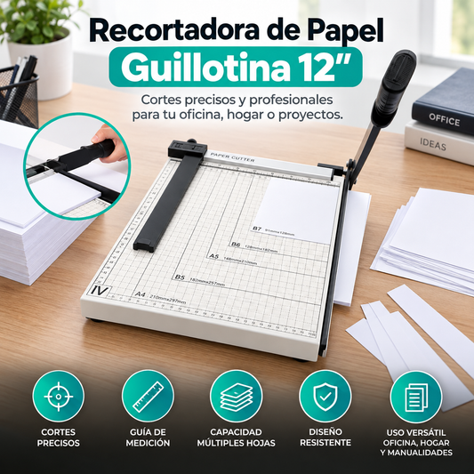 Recortadora de Papel Guillotina 12"