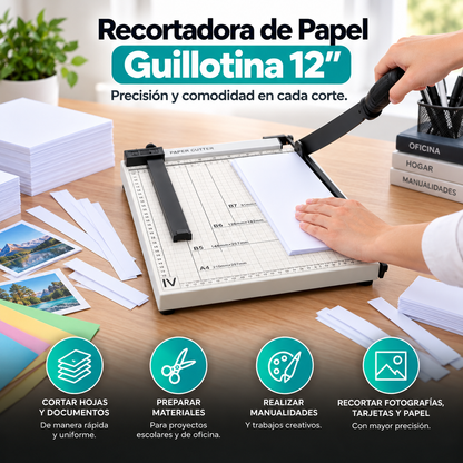 Recortadora de Papel Guillotina 12"