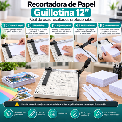 Recortadora de Papel Guillotina 12"