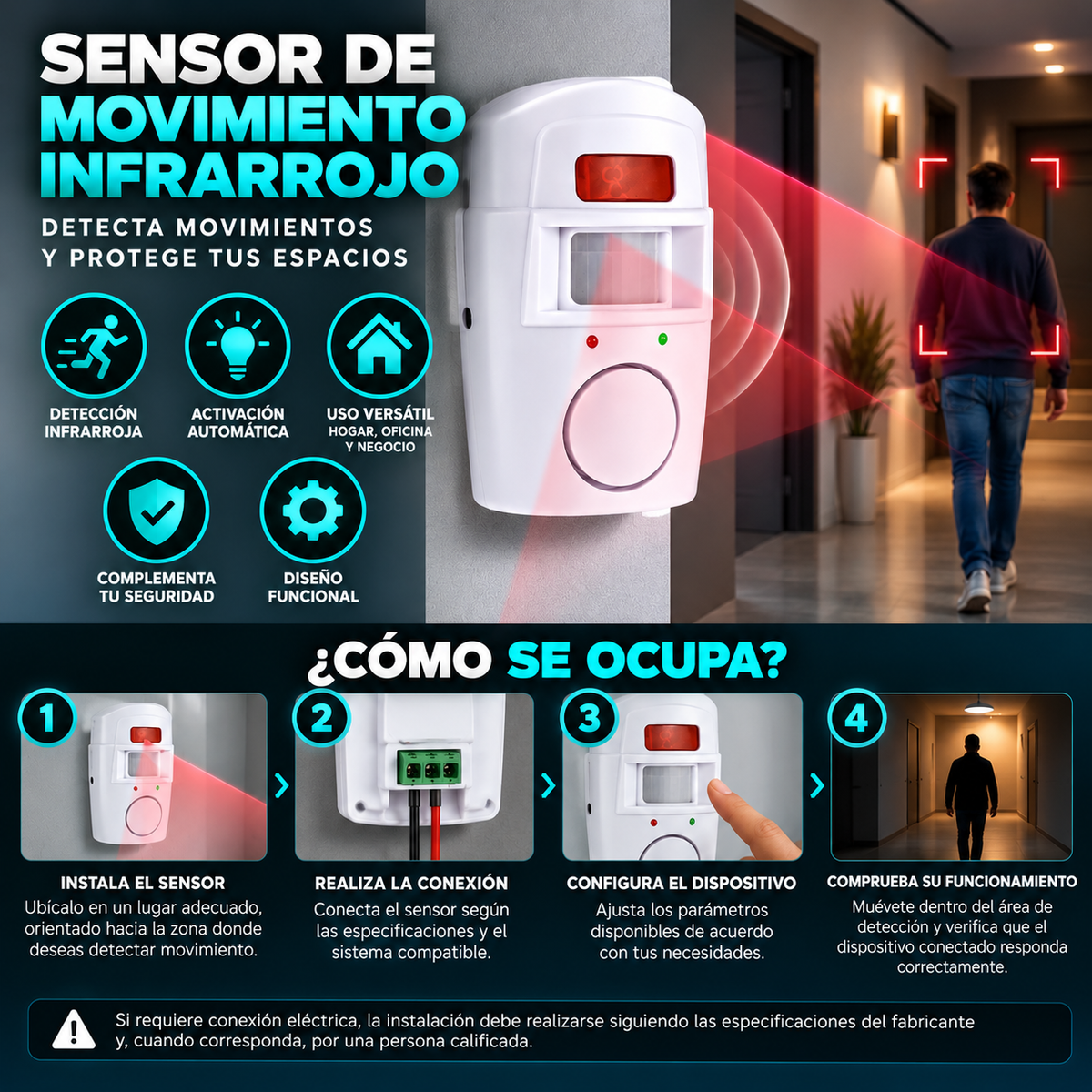 Sensor de Movimiento Infrarrojo