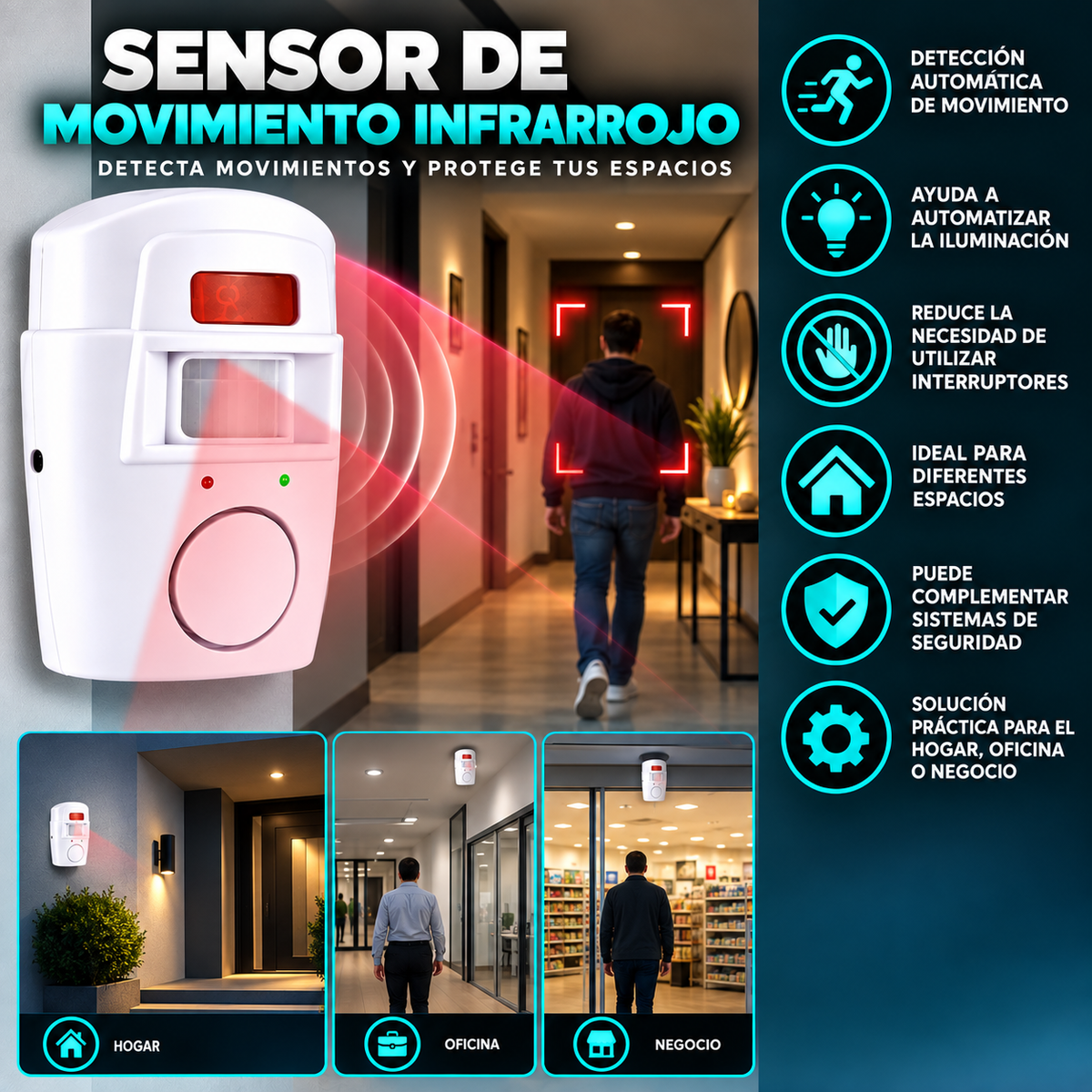 Sensor de Movimiento Infrarrojo