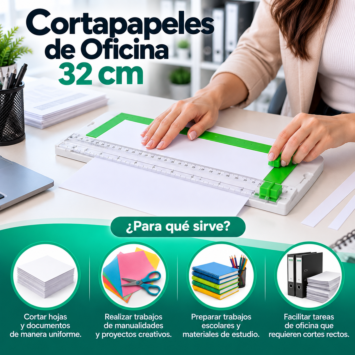 Cortapapeles de Oficina 32 cm