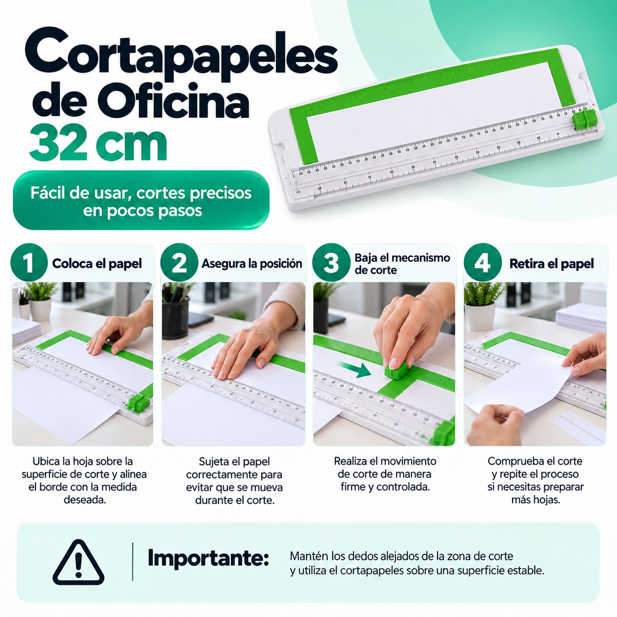 Cortapapeles de Oficina 32 cm