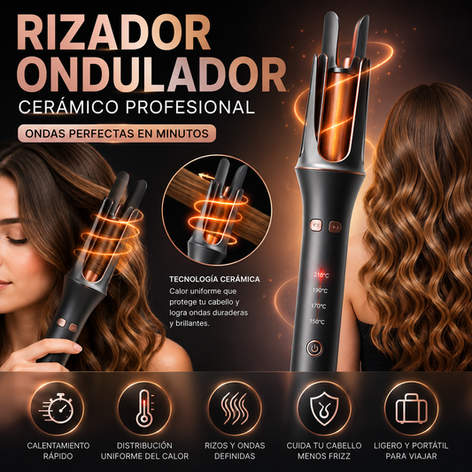 💇‍♀️ Rizador Ondulador Cerámico Profesional