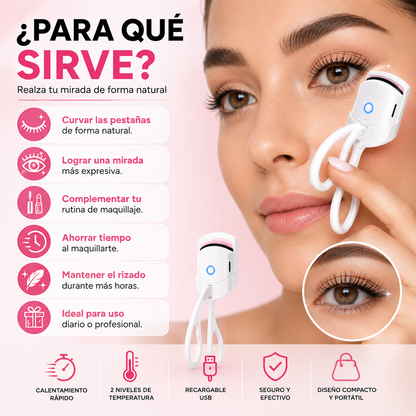 ✨ Rizador de Pestañas Eléctrico Recargable USB