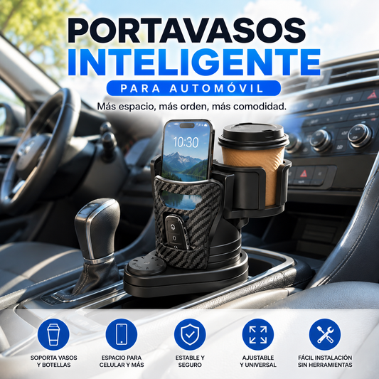 PORTAVASOS INTELIGENTE AUTOMÓVIL