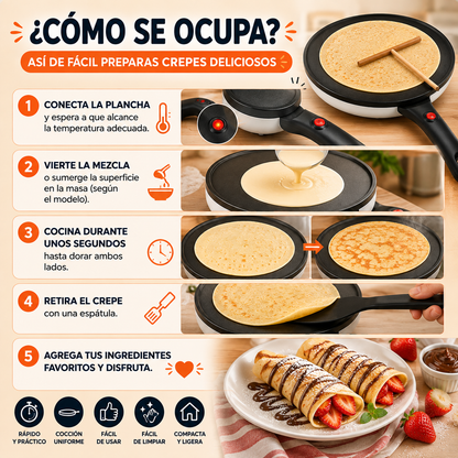 🥞 Plancha Eléctrica para Crepes