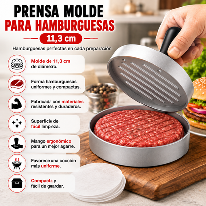 👨‍🍳 Prensa Molde para Hamburguesas