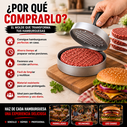 👨‍🍳 Prensa Molde para Hamburguesas