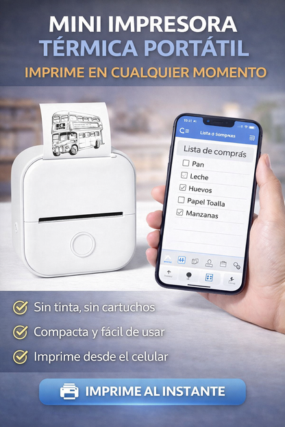 Mini Impresora Térmica portátil