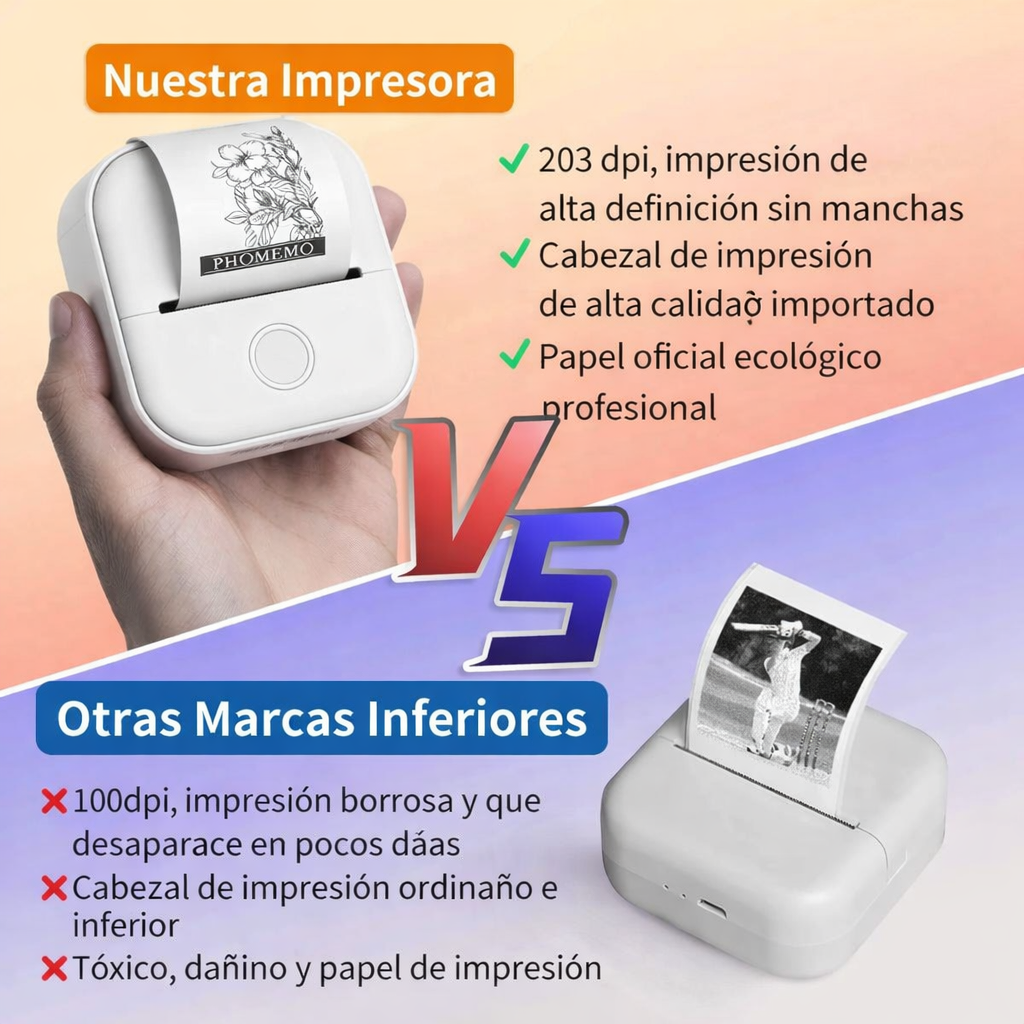 Mini Impresora Térmica portátil