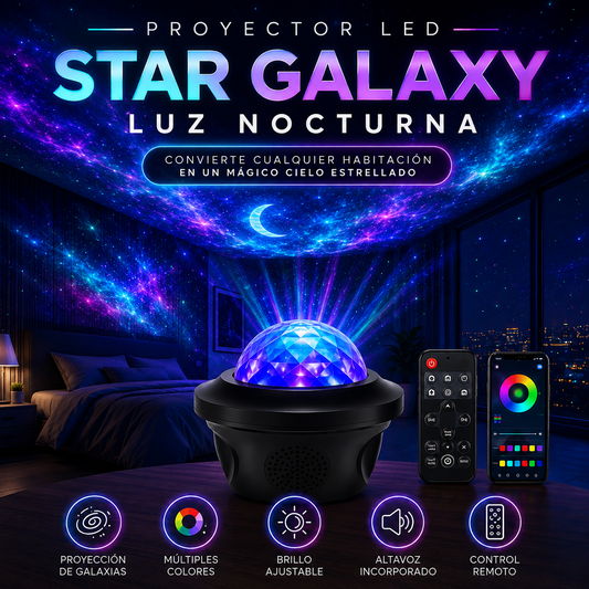 Proyector LED Star Galaxy Luz Nocturna