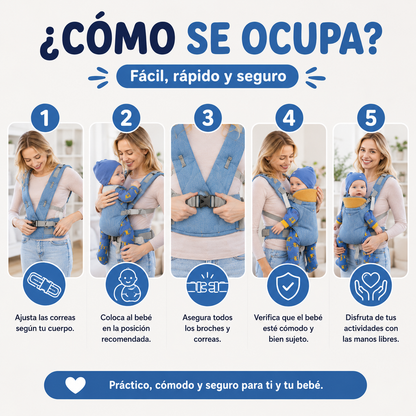 🍼 Portabebé Ergonómico Multifuncional