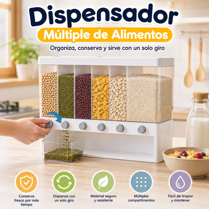 🥣 Dispensador Múltiple de Alimentos