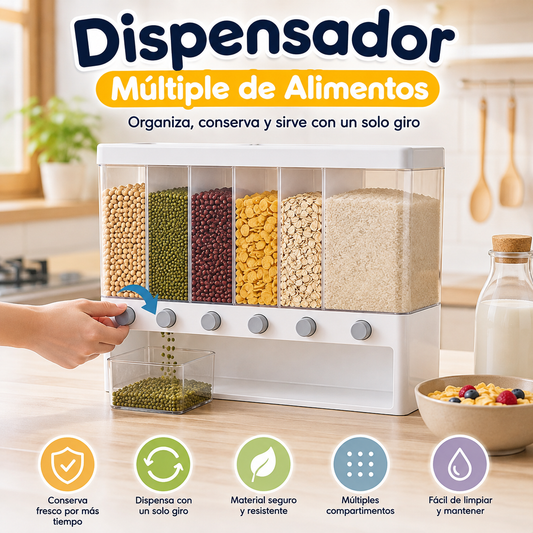 🥣 Dispensador Múltiple de Alimentos