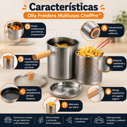 🍟 Olla Freidora Multiusos ChefPro™