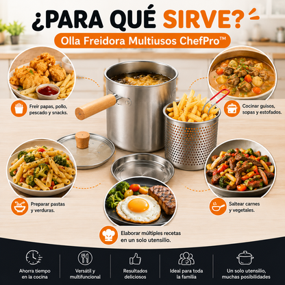 🍟 Olla Freidora Multiusos ChefPro™