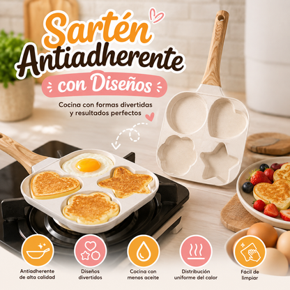 🍳 Sartén Antiadherente con Diseños