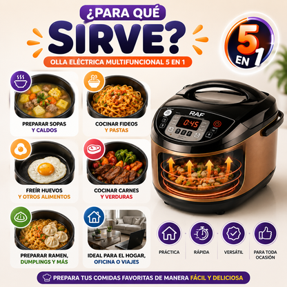 🍲 Olla Eléctrica Multifuncional 5 en 1