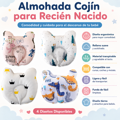 💤 Almohada Cojín para Recién Nacido