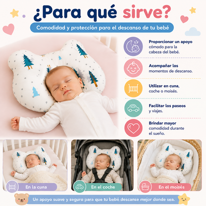 💤 Almohada Cojín para Recién Nacido