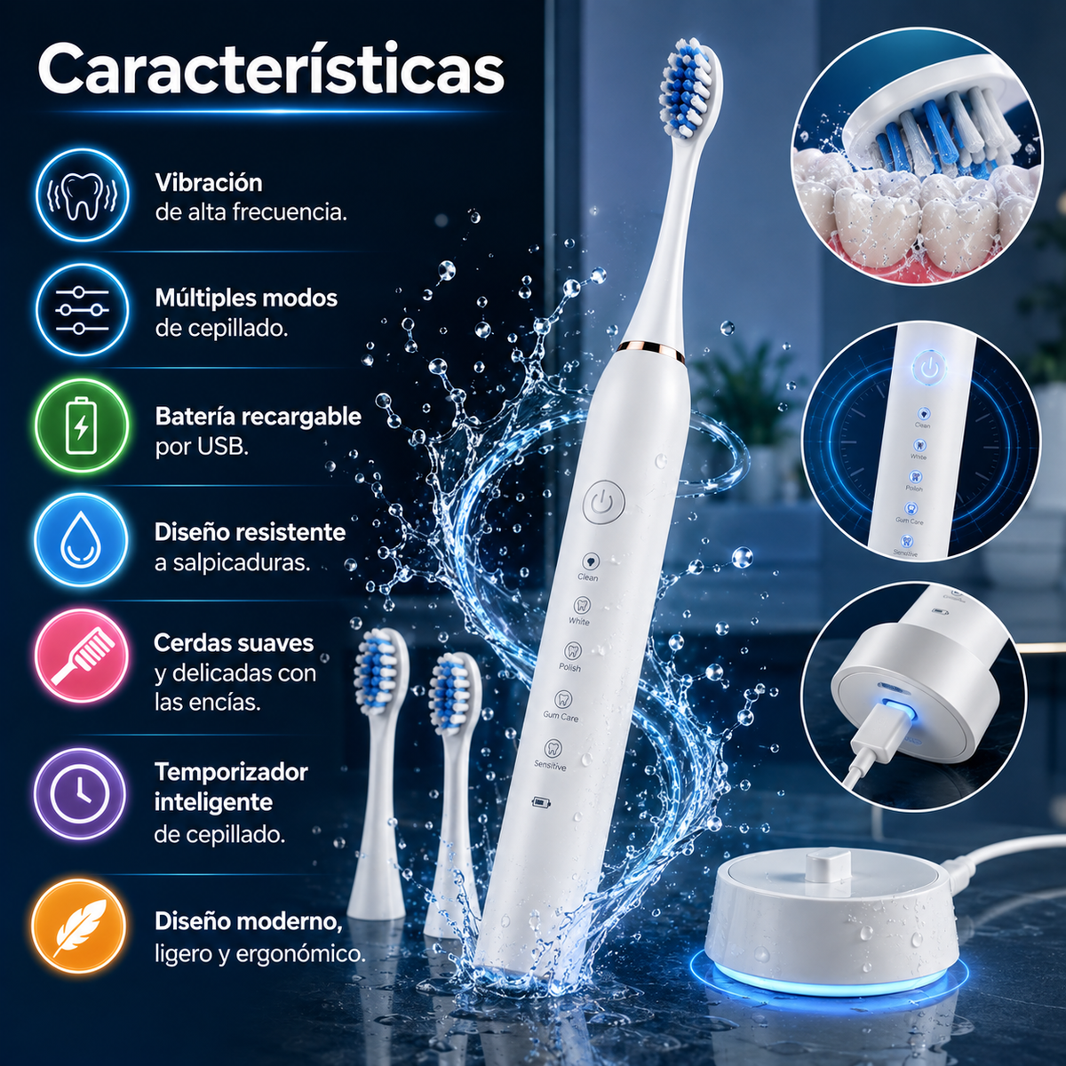 ⚡ Cepillo de Dientes Eléctrico