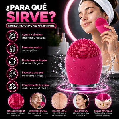 💆‍♀️ Cepillo Eléctrico de Silicona Facial