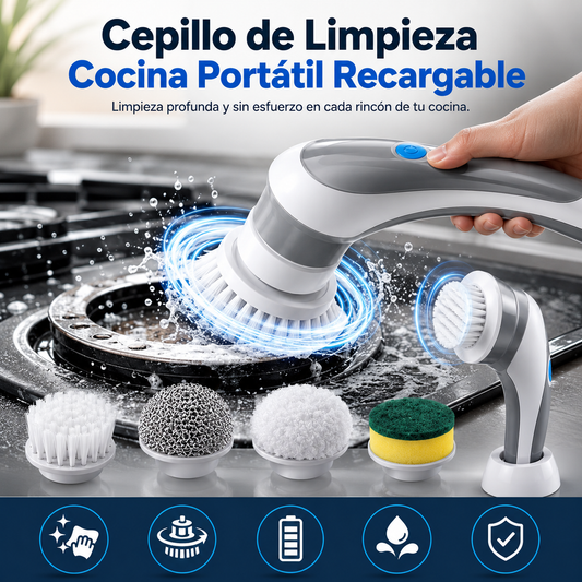 Cepillo de Limpieza Cocina Portátil Recargable