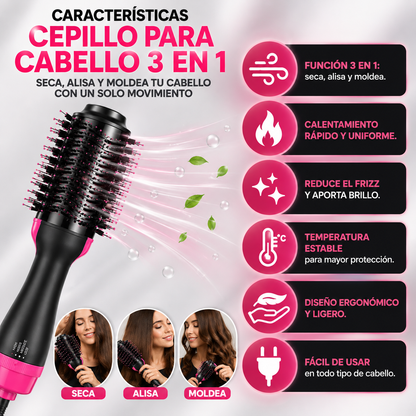💇 Cepillo para Cabello 3 en 1