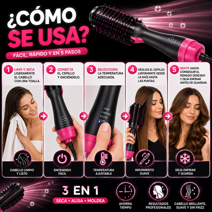 💇 Cepillo para Cabello 3 en 1