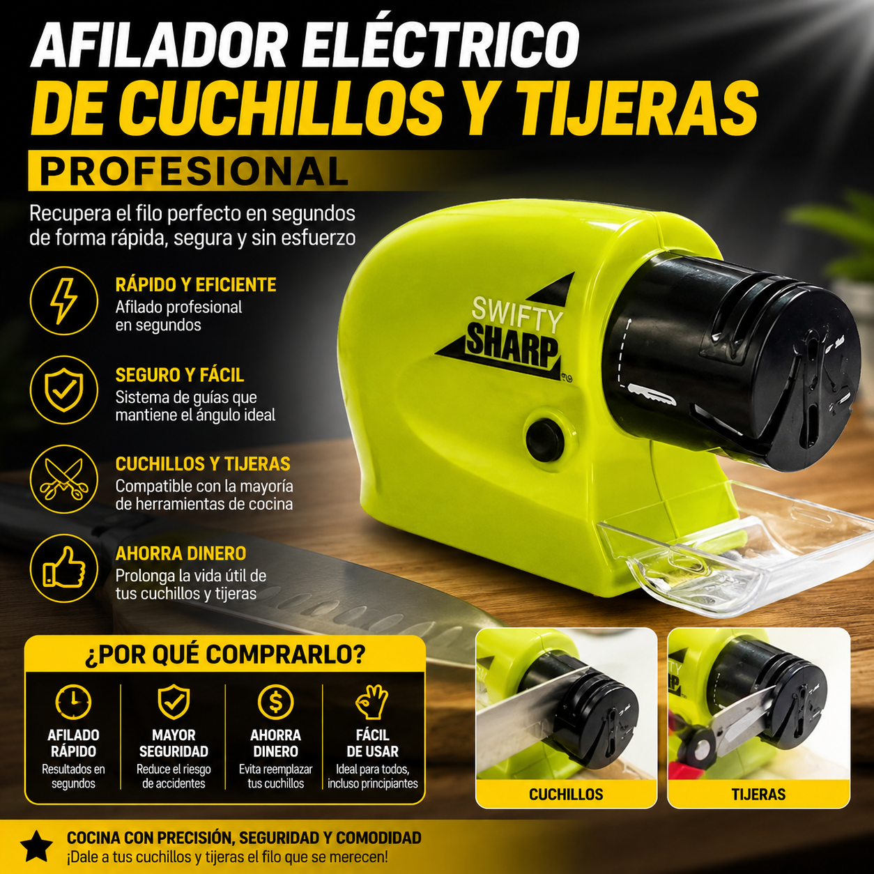 Afilador Electrico De Cuchillos Y Tijera