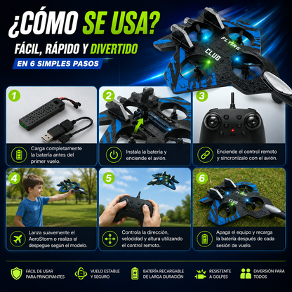 AeroStorm - Avión drone Control Remoto