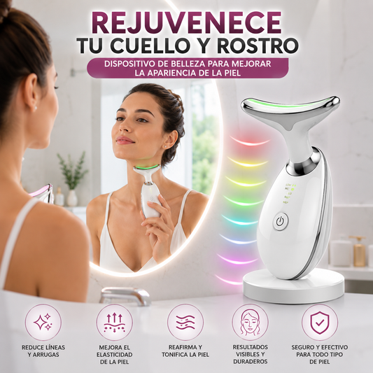💫 ✨ Rejuvenecedor Facial y de Cuello con Tecnología de Luz Pulsada 💫 ✨ + ENVÍO GRATIS 🚚