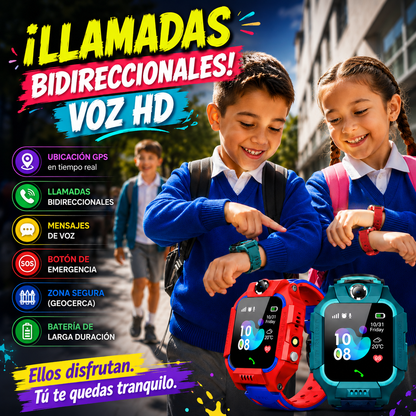 Smartwatch T55 para niños-Conectados y seguros en todo momento