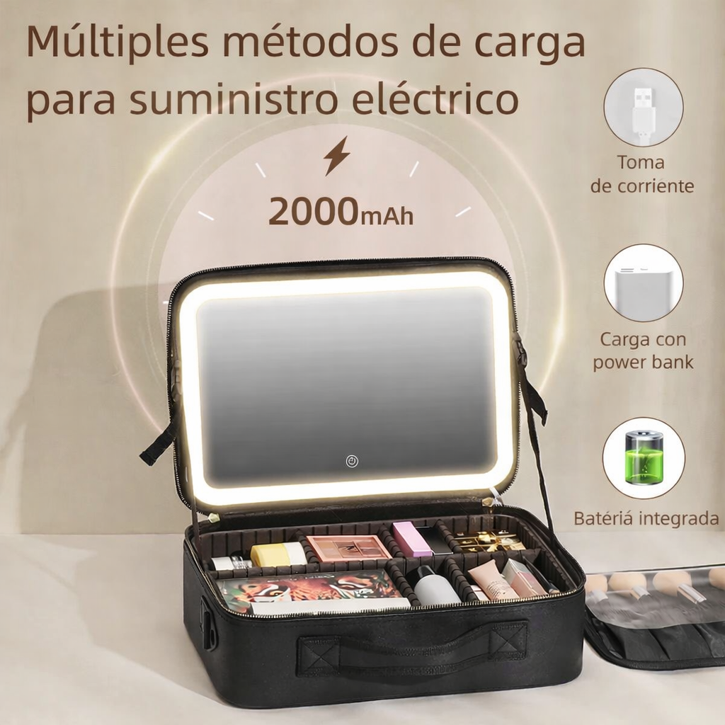 Cosmetiquero con Luz LED