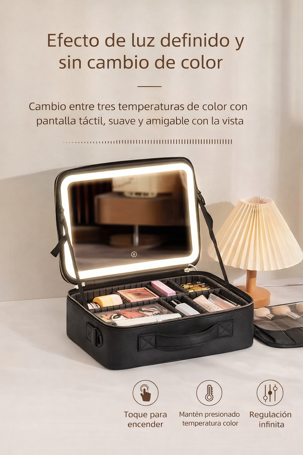 Cosmetiquero con Luz LED