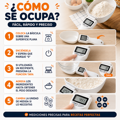 Báscula de comida electrónica LCD