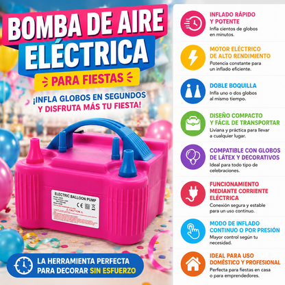 Bomba De Aire Electrica Para Fiestas