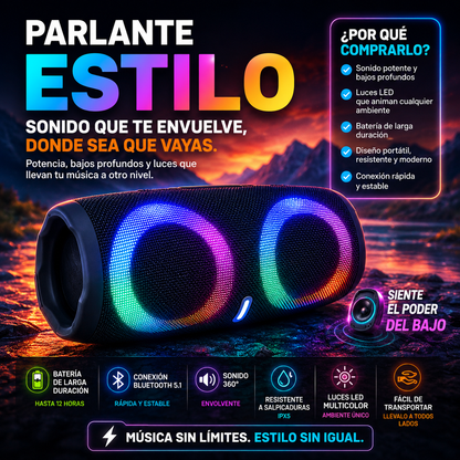 💫 ✨Parlante Estilo JBL Charge 5 DUPE💫 ✨Sonido Premium+ ENVÍO GRATIS 🚚
