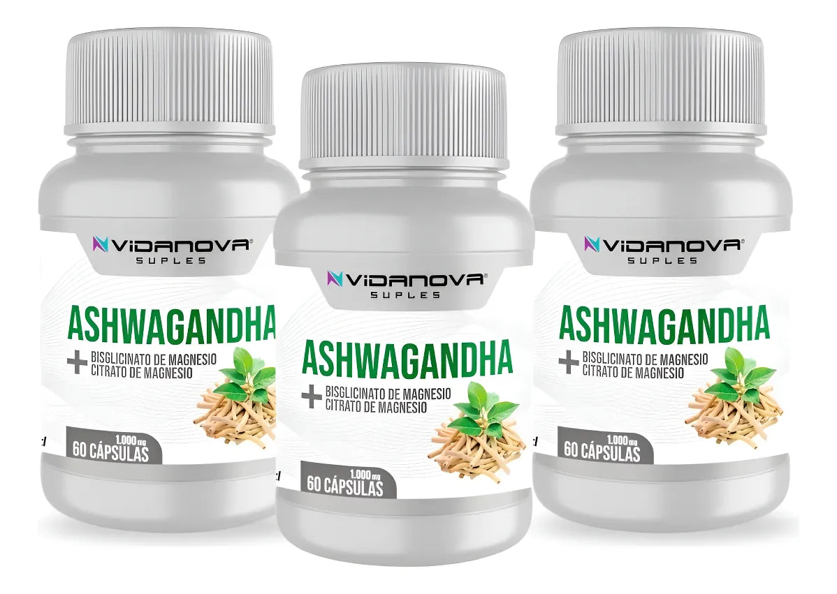 Ashwagandha + Magnesio 1000mg 60 CAPS