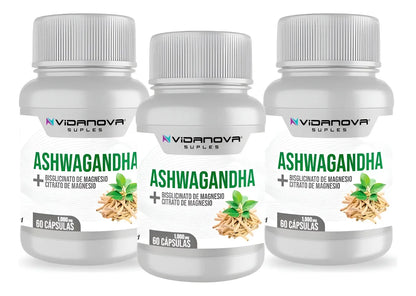 Ashwagandha + Magnesio 1000mg 60 CAPS