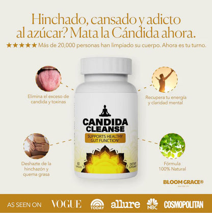 Candida Cleanse – Detox Natural para Eliminar Hongos, Hinchazón y Fatiga