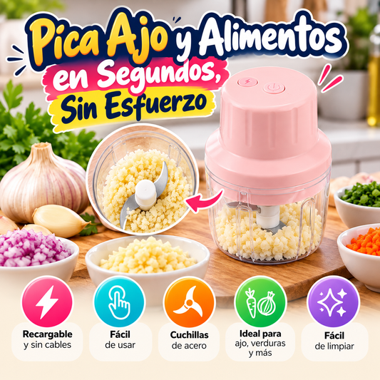 🧄 PICADOR DE AJO RECARGABLE INALÁMBRICO