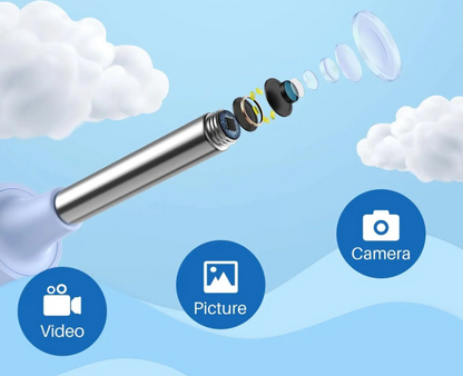 REMOVEDOR DE CERA DE OÍDO CON LUZ CAMARA HD
