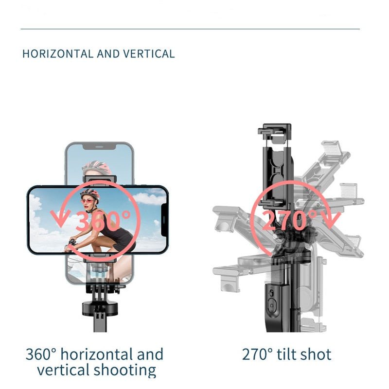 Palo de Selfie inalámbrico, soporte de trípode plegable, monopié con obturador Bluetooth para cámaras Gopro y teléfonos