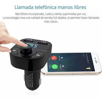 NUEVO RECEPTOR FM MP3 BLUETOOTH PARA AUTOS