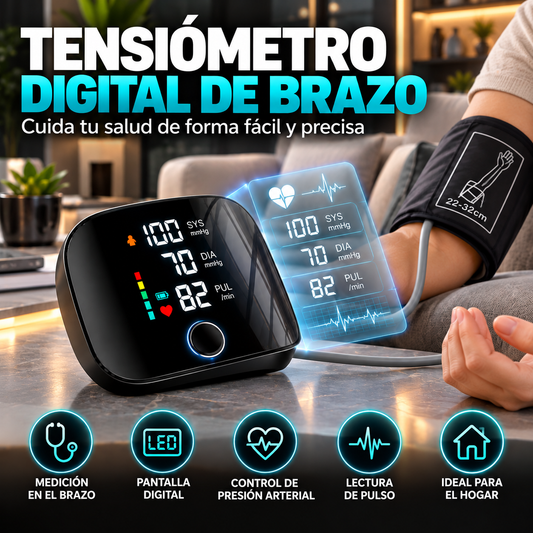 Tensiometro digital de brazo NEGRO