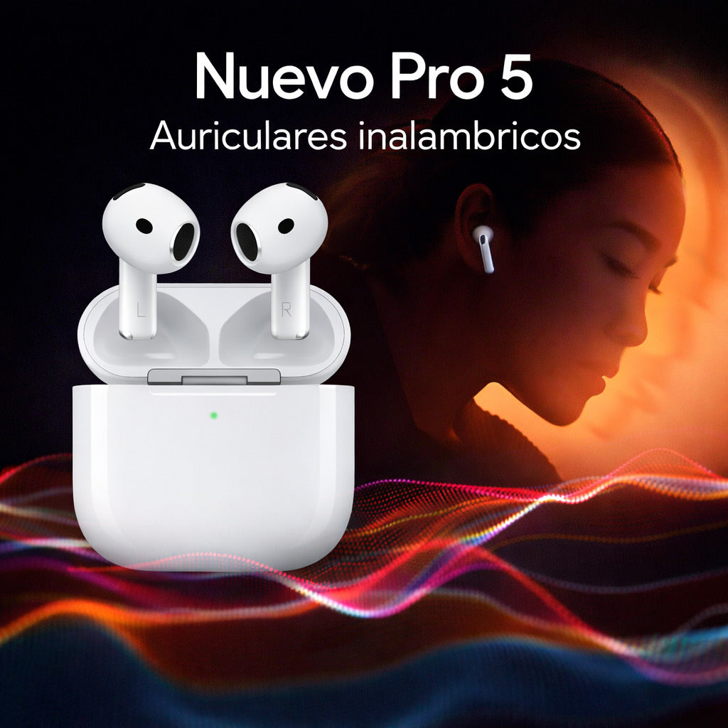 🎧 AudíFonos Bluetooth Pro 5 – TecnologíA, Comodidad Y Estilo En Tus OíDos