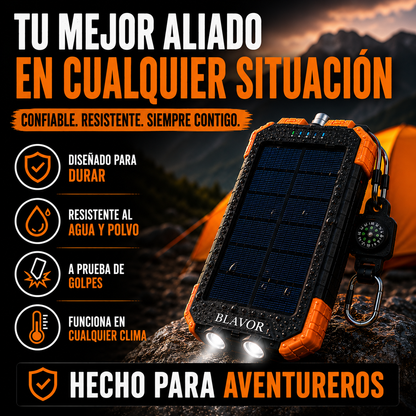 Power Bank Solar BLAVOR – Energía Extrema para Todas Tus Aventuras+ ENVÍO GRATIS 🚚