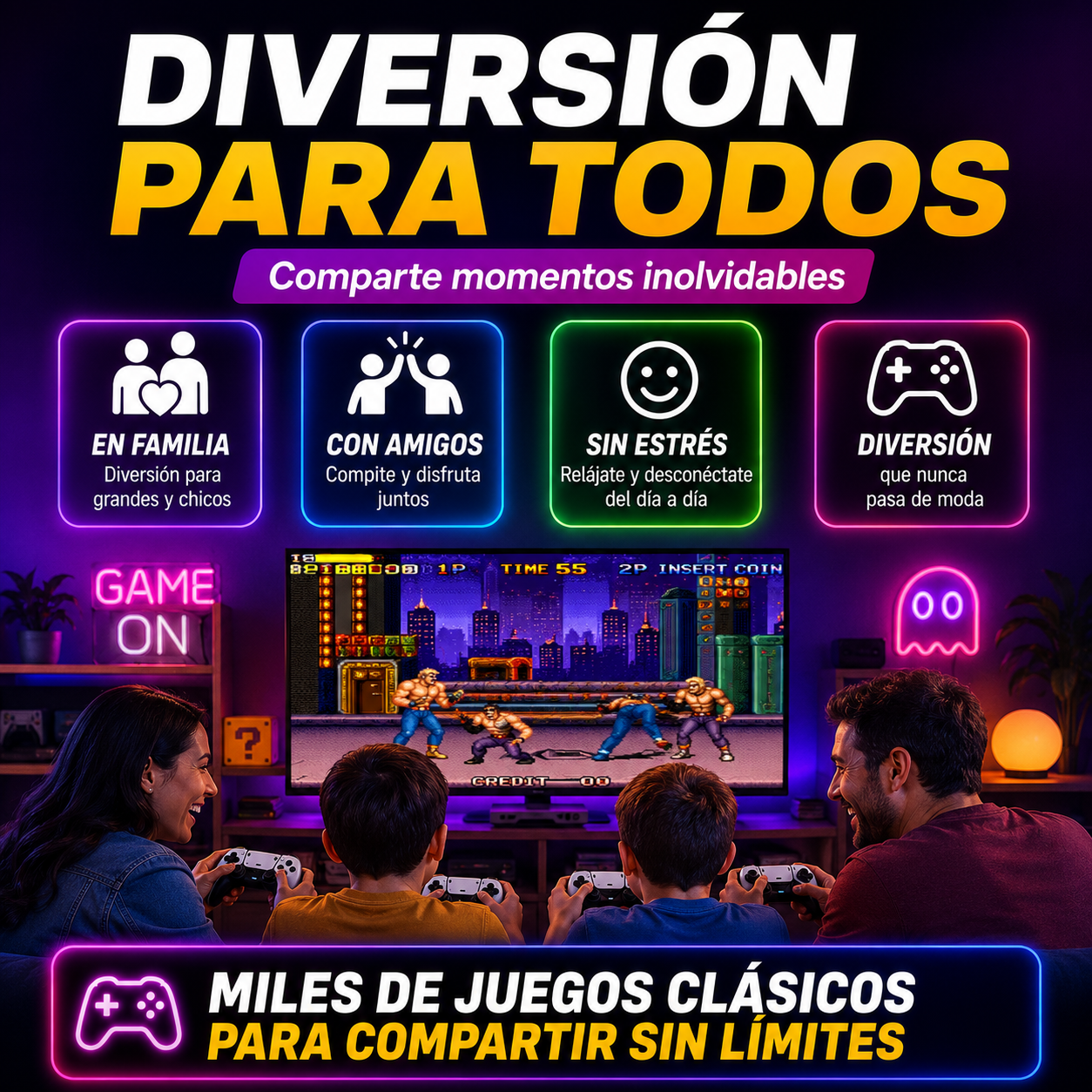 Consola Juegos RETRO GAME STICK PRO-20.000 JUEGOS+ ENVÍO GRATIS 🚚